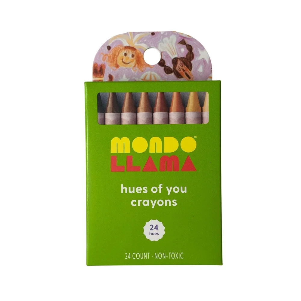 Mondo Llama Hues of You Crayons 24 Count Skin Tone Multicultural New